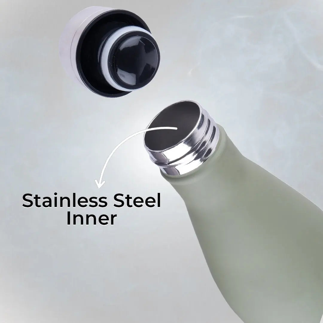 Thermosteel Water Bottle, 24 Hours Hot or Cold 1 Liter Flask Steel | Double Wall Water Bottle OmiChef