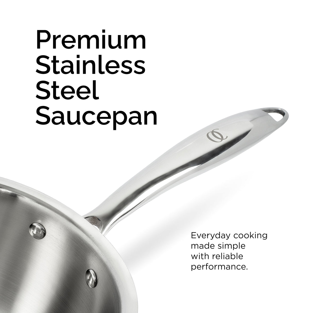 TRIMAX Triply Saucepan Set with Free Spatula- Premium Quality OmiChef