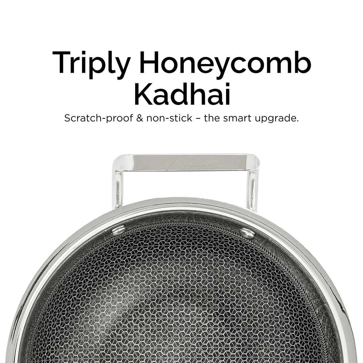 FLEX Triply HoneyComb Kadai with Free Spatula OmiChef