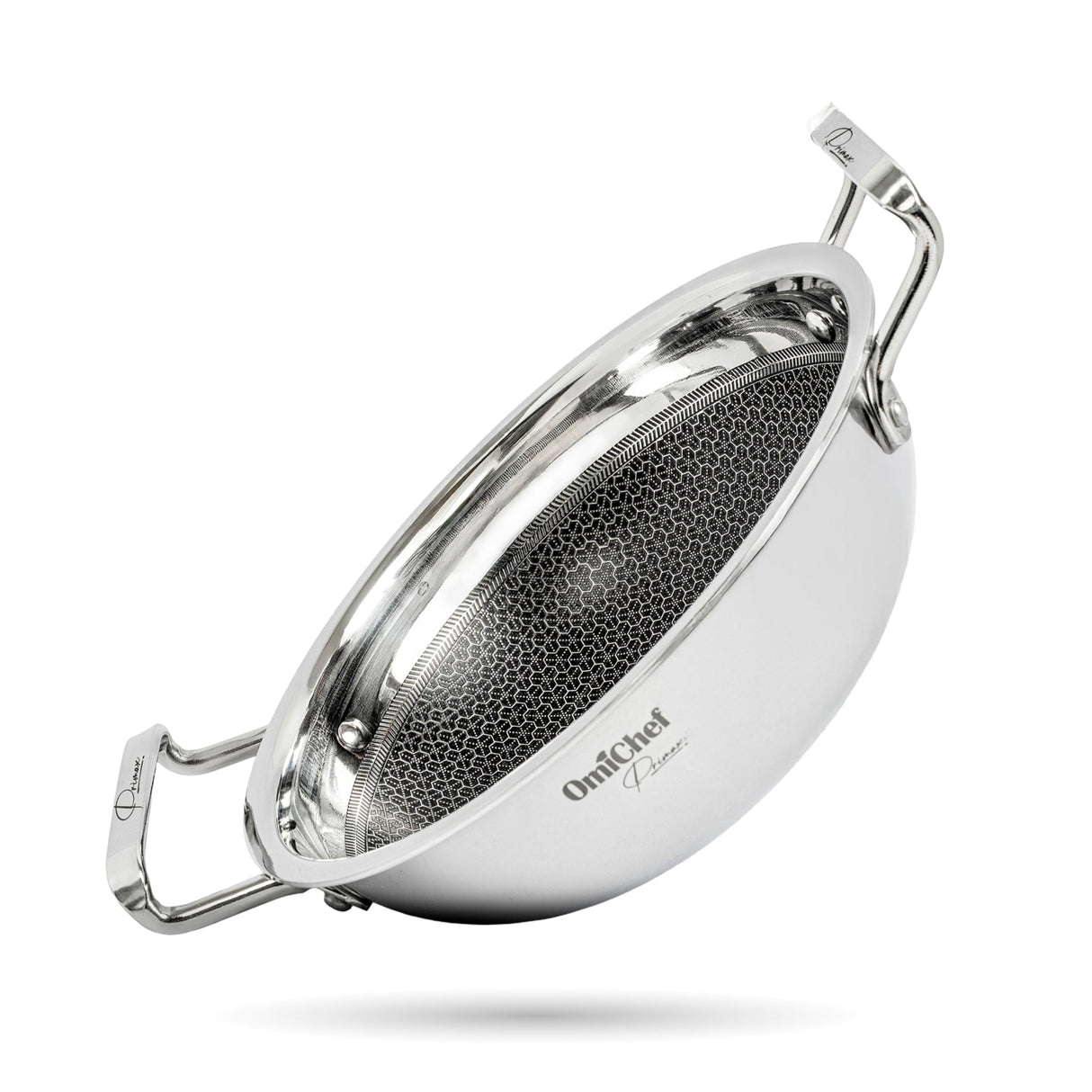 FLEX Triply HoneyComb Kadai with Free Spatula OmiChef