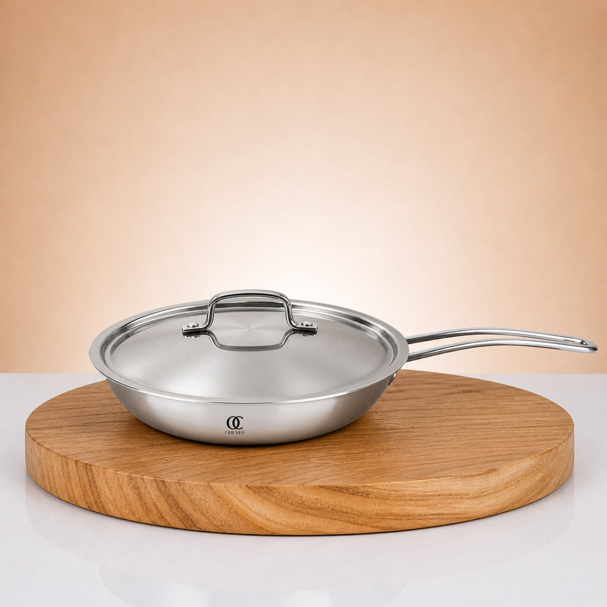 Triply Steel Frying Pan With Lid