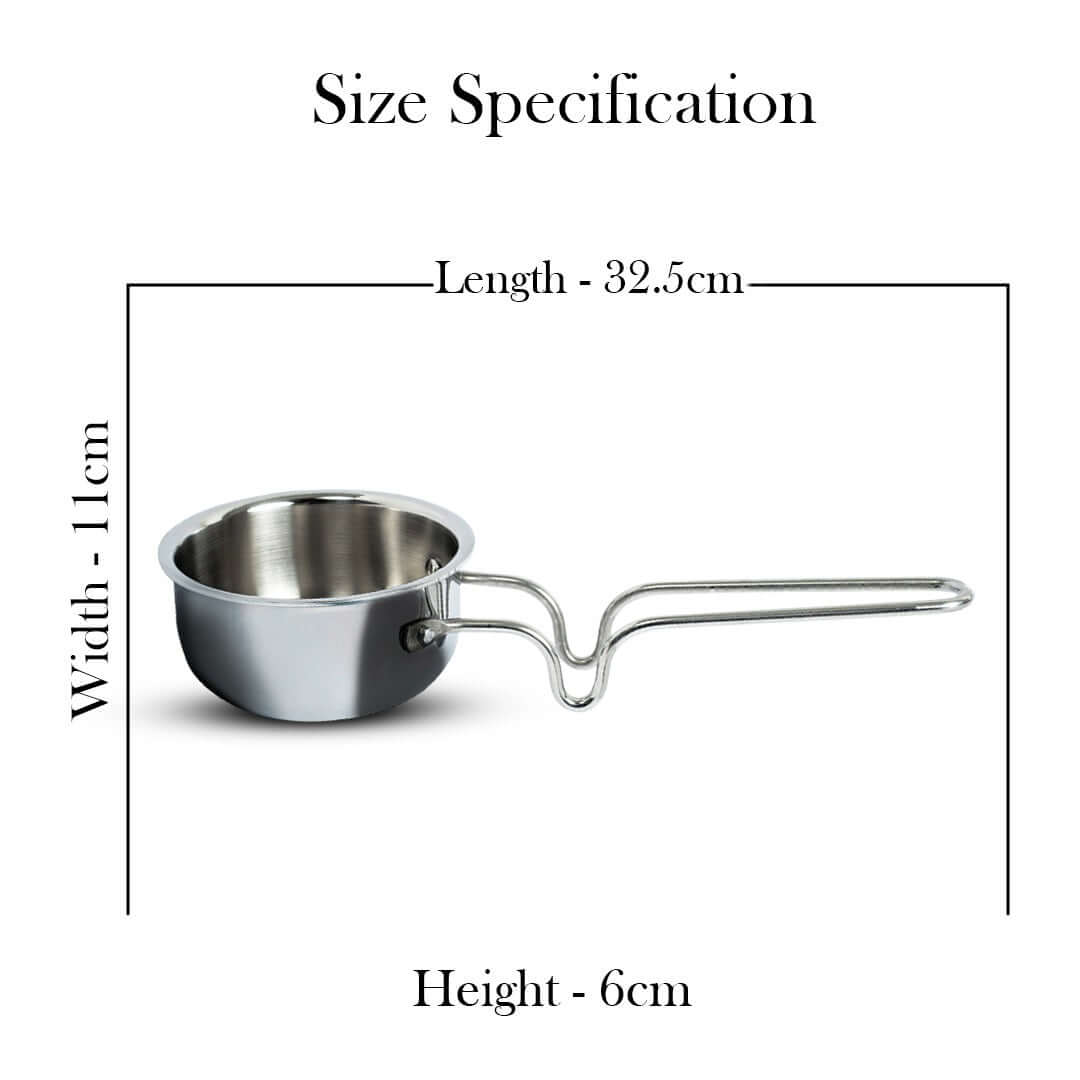 Elite Triply Stainless Steel Tadka Pan OmiChef
