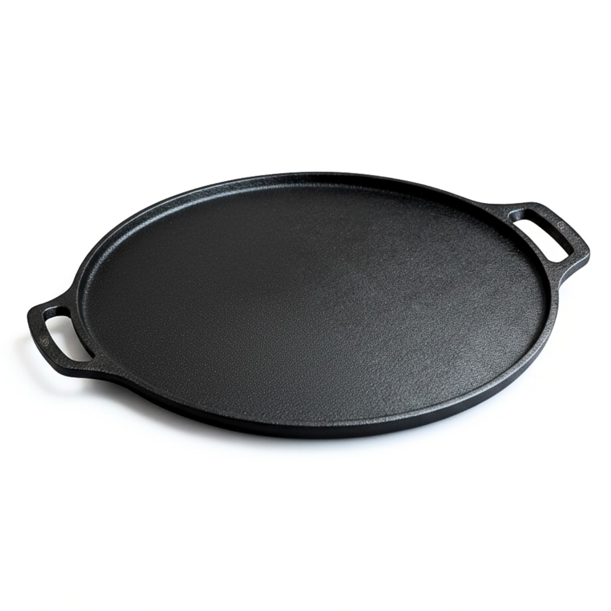 Omichef Pre-Seasoned Cast Iron Dosa Tawa 30.1 cm / 11.9 Inch (3 kg) | Heavy Duty Flat Tawa for Crispy Dosa, Chilla & Paratha | Gas & Induction Friendly