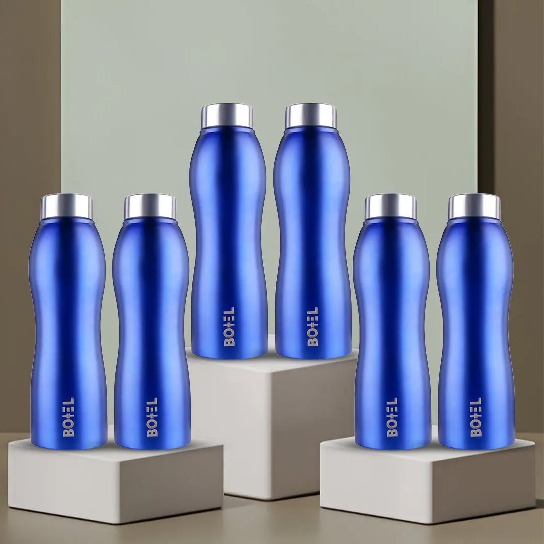 UniSteel Curvy Fridge Bottle- Capacity 1 Litre OmiChef