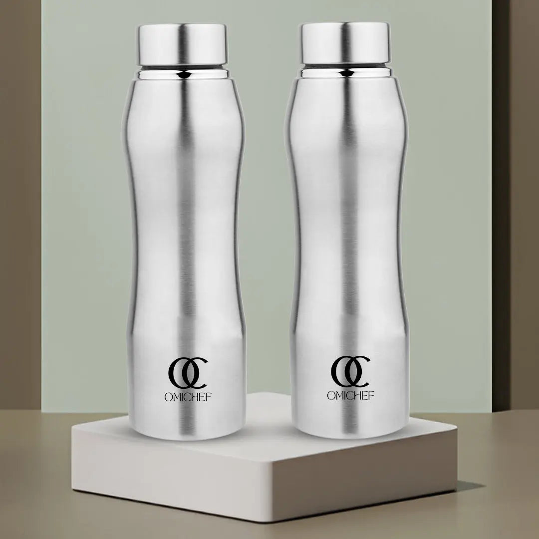 UniSteel Curvy Fridge Bottle- Capacity 1 Litre OmiChef