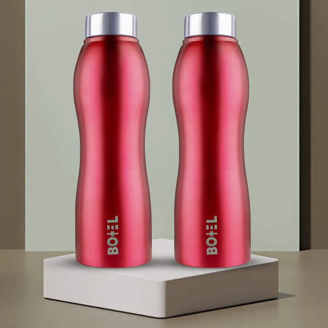 UniSteel Curvy Fridge Bottle- Capacity 1 Litre OmiChef
