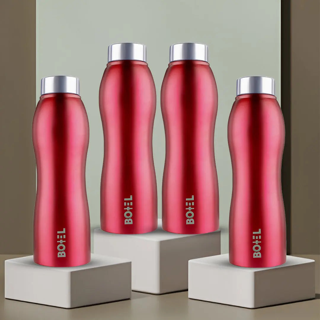 UniSteel Curvy Fridge Bottle- Capacity 1 Litre OmiChef