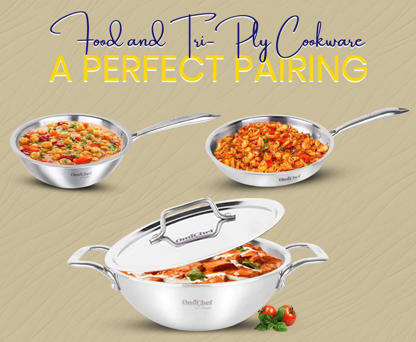 Food and Tri-Ply Cookware