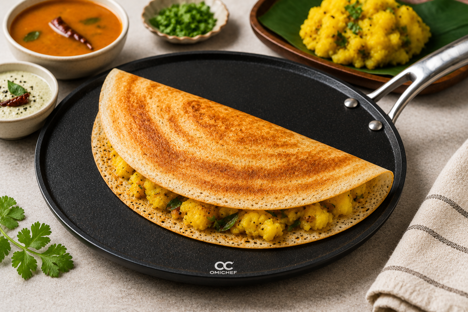 Crispy Masala Dosa Recipe