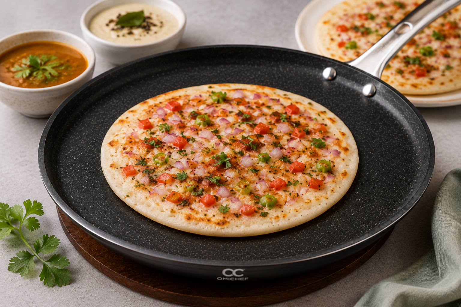 Crispy Vegetable Uttapam Recipe
