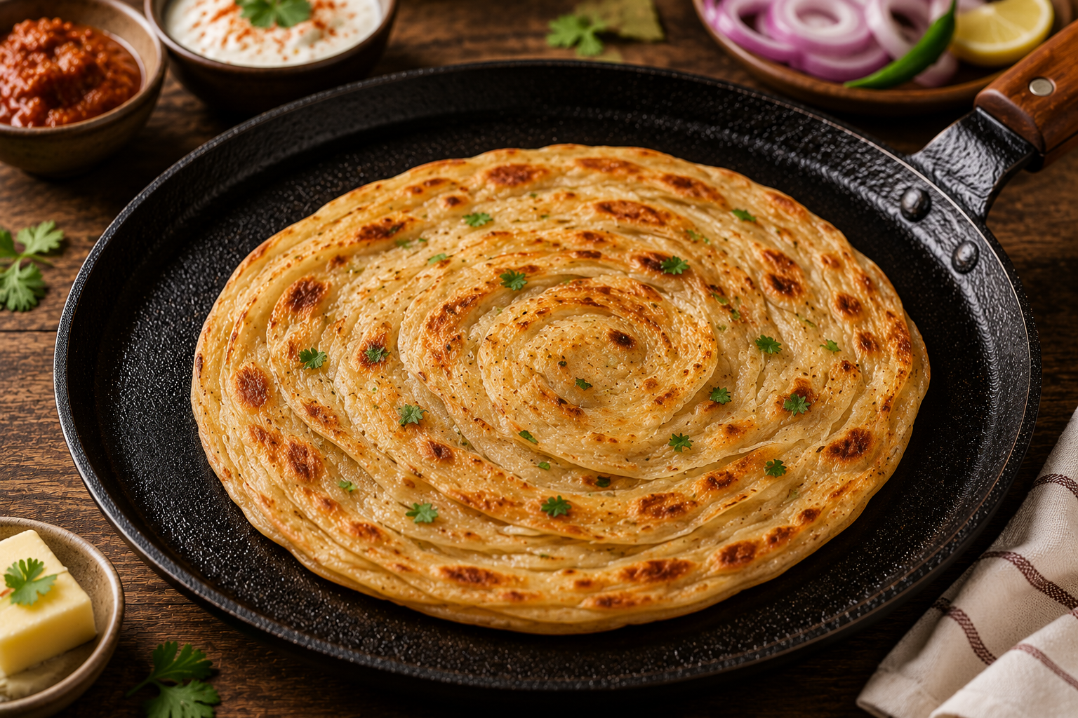 Crispy Laccha Paratha Recipe