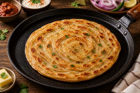 Crispy Laccha Paratha Recipe