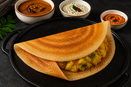 Golden Masala Dosa Recipe