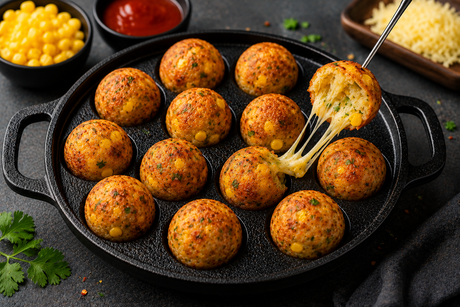 Cheesy Corn Balls Recipe for Crispy Evening Snack Bites