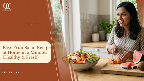 Easy Fruit Salad Recipe at Home in 5 Minutes (Healthy & Fresh)