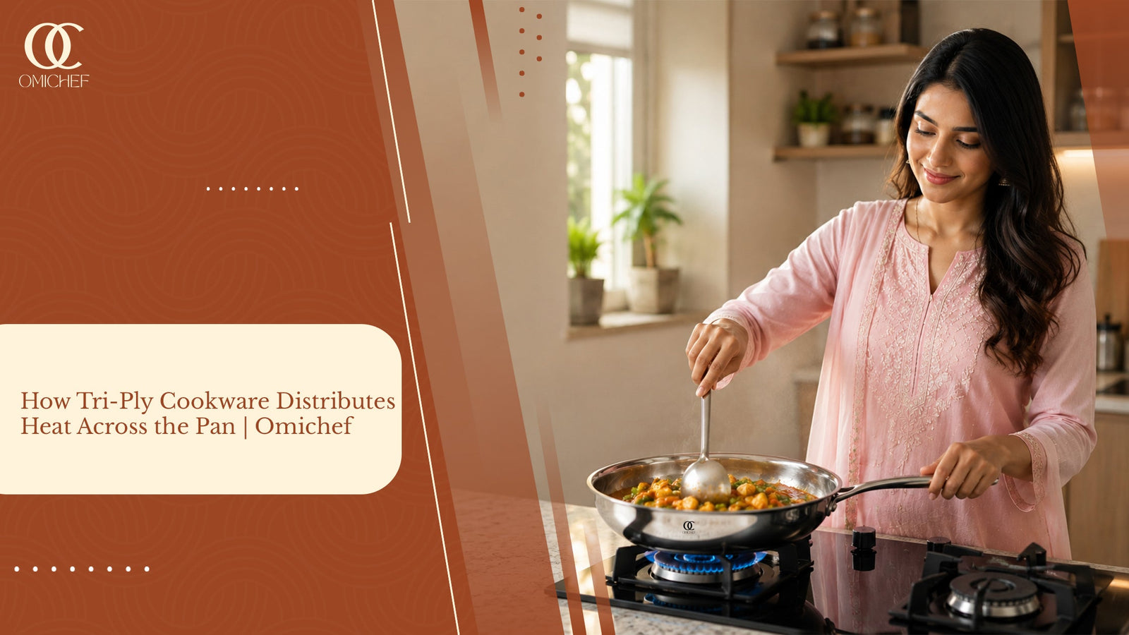 How Tri-Ply Cookware Distributes Heat Across the Pan | Omichef