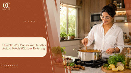 How Tri-Ply Cookware Handles Acidic Foods Without Reacting.