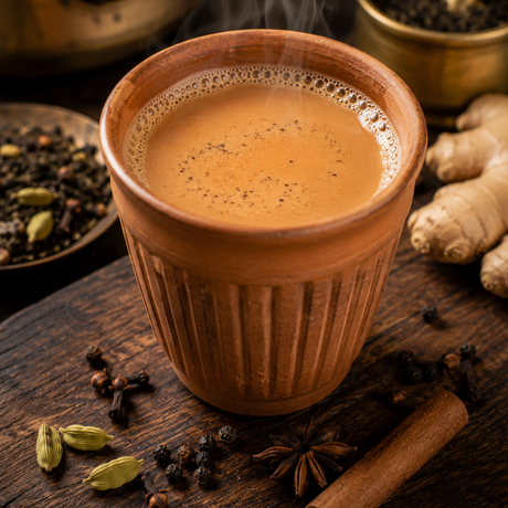 Masala Chai (Traditional Indian Tea in Triply Saucepan)
