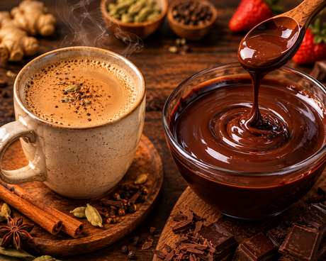 Velvety Chocolate Ganache Sauce (Delicate Dessert Sauce in Triply Sauce Pan)