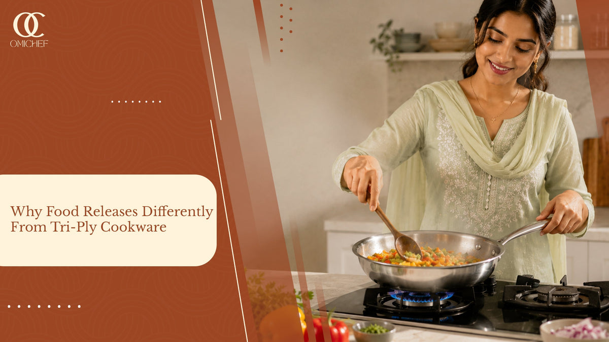 Why Food Releases Differently From Tri-Ply Cookware