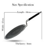 Omichef Triply Stainless Steel Honeycomb Roti Tawa | Thick 4mm, 1kg | Induction Friendly Tawa | Non-Stick 3 Layer Body, with Non Toxic Non-Stick Coating with Riveted Handle OmiChef