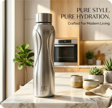 Omichef Blaze Stainless Steel Single Wall Fridge Water Bottle – 1000 ML