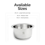 TRIO Sandwich Bottom Stainless Steel Tope Set Of 5 with Free Spatula - Induction Compatible OmiChef