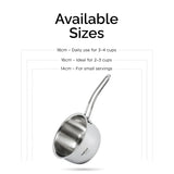 Elite Triply Stainless Steel Kitchen Saucepan set of 2 with Free Spatula- Induction compatible OmiChef