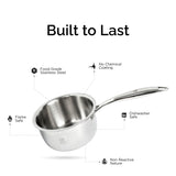 TRIMAX Triply Saucepan Set with Free Spatula- Premium Quality OmiChef