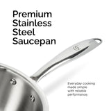 TRIMAX Triply Saucepan Set with Free Spatula- Premium Quality OmiChef