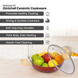 Ceramic Cookware Non Stick Set Combo | ISI Certified | Frying pan | Kadai | Tawa