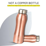 Omichef Stainless Steel Water Bottle 1L Copper Finish