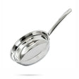 TRIO Sandwich Bottom Stainless Steel Frypan with Free Spatula -Induction Compatible OmiChef