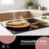 Ceramic Cookware Non Stick Set Combo | ISI Certified Kadai, Frypan & Tawa – Biscuit Color