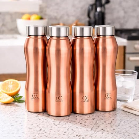 Omichef Stainless Steel Water Bottle 1L Copper Finish