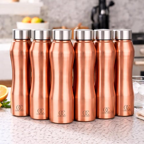 Omichef Stainless Steel Water Bottle 1L Copper Finish