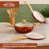 Ceramic Cookware Non Stick Set Combo | ISI Certified | Frying pan | Kadai | Tawa