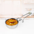 Triply Stainless Steel Tadka Pan Large - 300 ml,11 cm | Balance Design Handle | Vagar Pan for Spice Tempering/Seasoning | Chauk Pan & Induction Friendly Tadkapan OmiChef