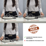 TRIMAX Triply Frying Pan Premium & Durable Stainless Steel Pan with Free Spatula OmiChef