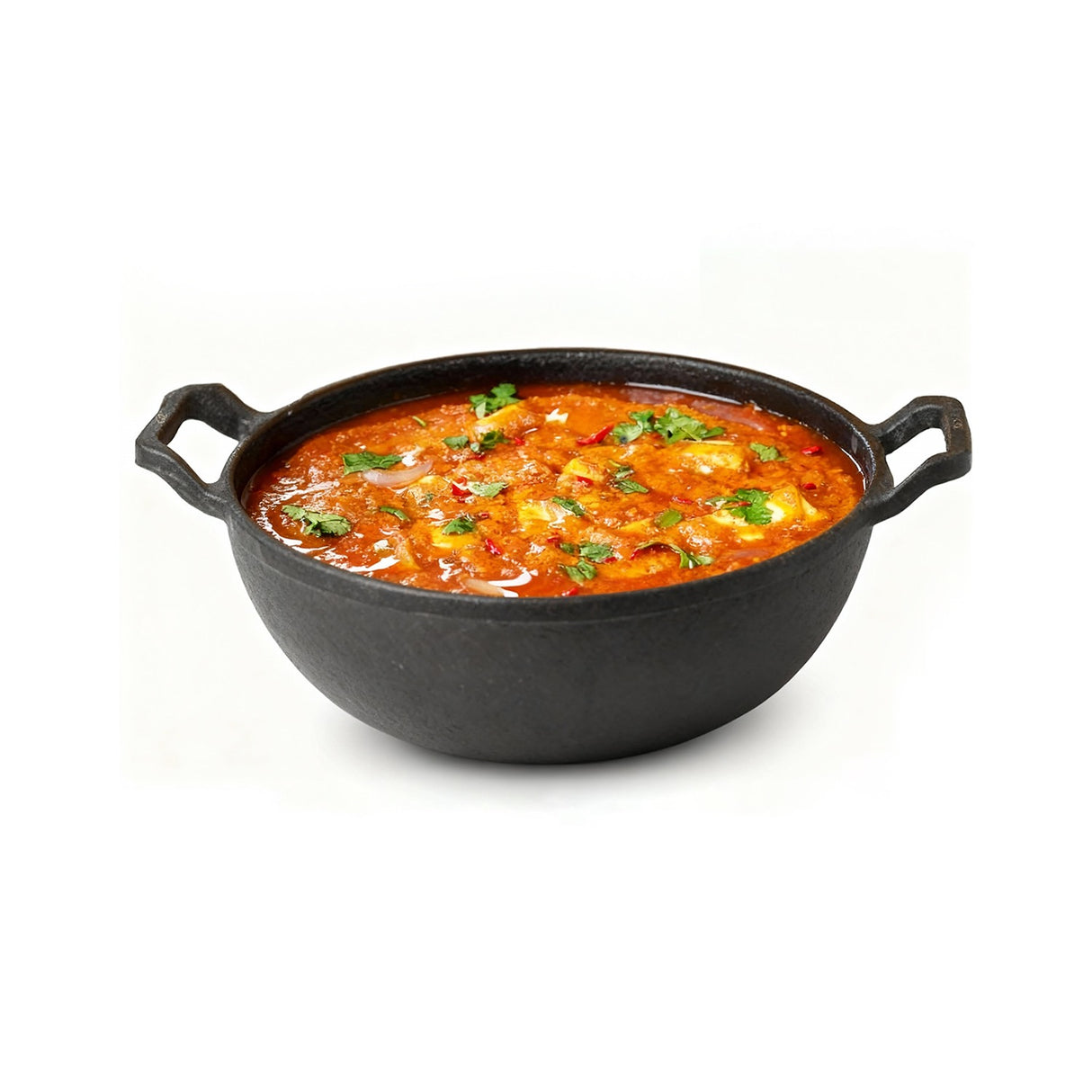 Premium Cast Iron Kadai for Cooking | Heavy-Duty Iron Kadhai for Frying & Curry | Deep, Durable & Even-Heating Cookware