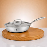 Triply Steel Frying Pan With Lid