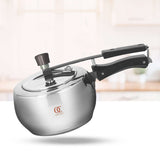 Trio Sandwich Bottom Stainless Steel Pressure Cooker - Inner Lid Induction & Gas Compatible OmiChef