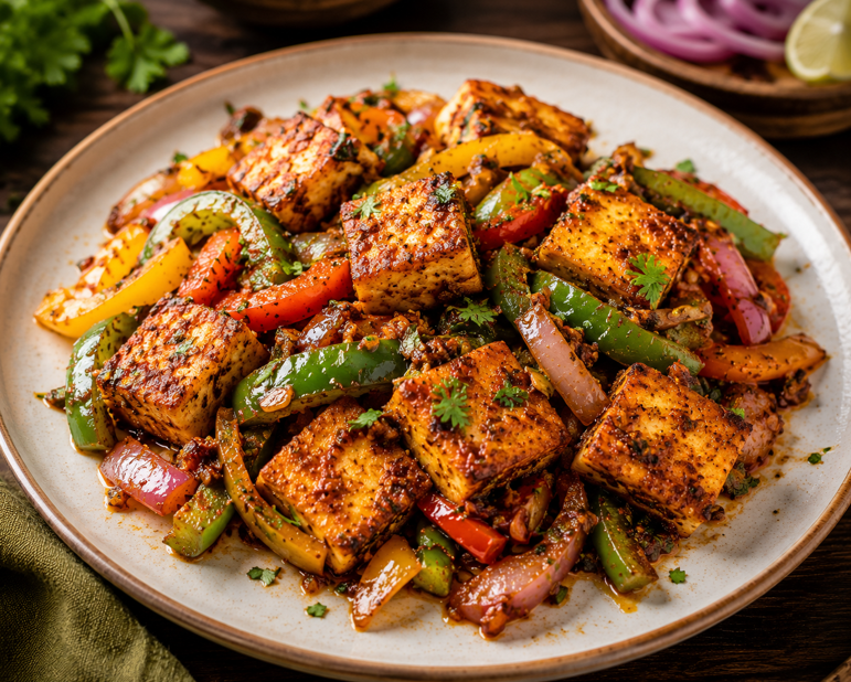 Crispy Masala Paneer Sauté (Restaurant-Style in Triply Frypan)