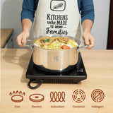 Multi layer triply casserole cookware suitable for gas and induction cooktops