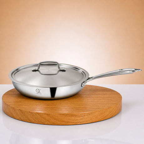 Stainless Steel Frypan for Indian Cooking