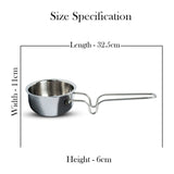 Elite Triply Stainless Steel Tadka Pan OmiChef