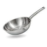 Triply Stainless Steel Wok with Pipe Handles
