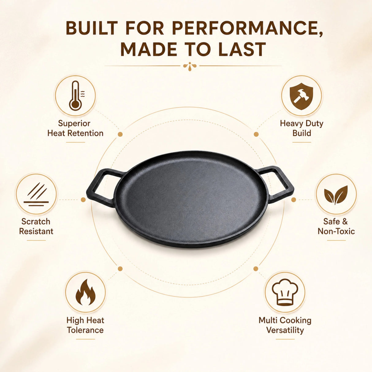 Cast Iron Dosa Tawa