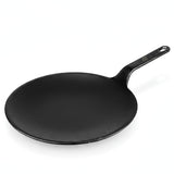 Omichef Cast Iron Roti Tawa | Flat Pre-Seasoned Tawa for Roti, Paratha & Chapati | Even Heat | Gas & Induction Compatible
