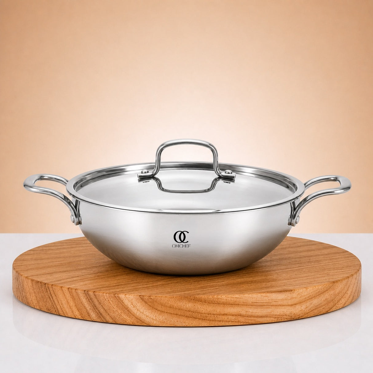 Triply Steel Kadai With LId